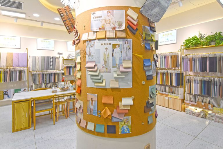 Zhongda Fabric Market inside fashion fabric shop vision